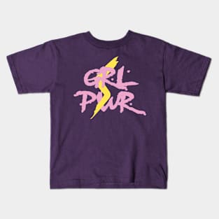 Grl Pwr in Pink Kids T-Shirt